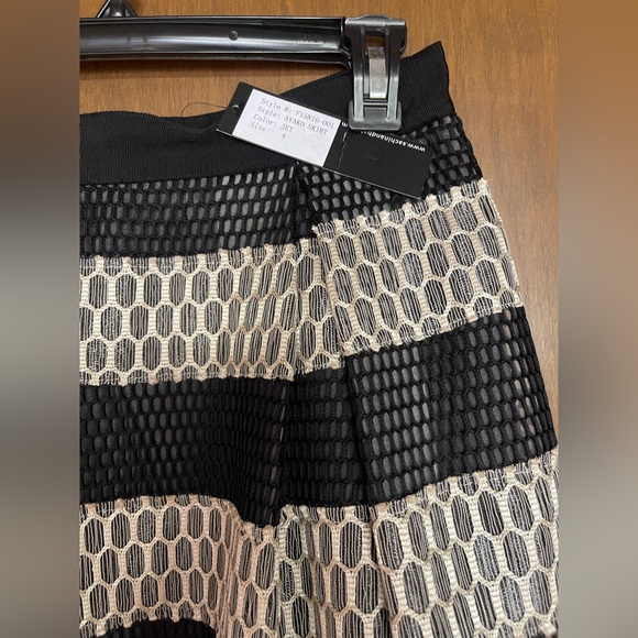 Sachin + Babi A-Line Black and White Midi Skirt - Picture 2 of 2